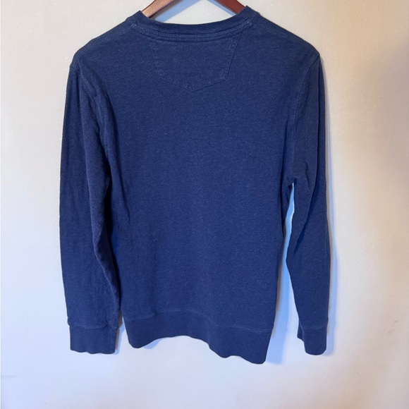 Eddie Bauer Men's Deep Blue Crewneck Sweater 100% Cotton - Picture 4 of 4